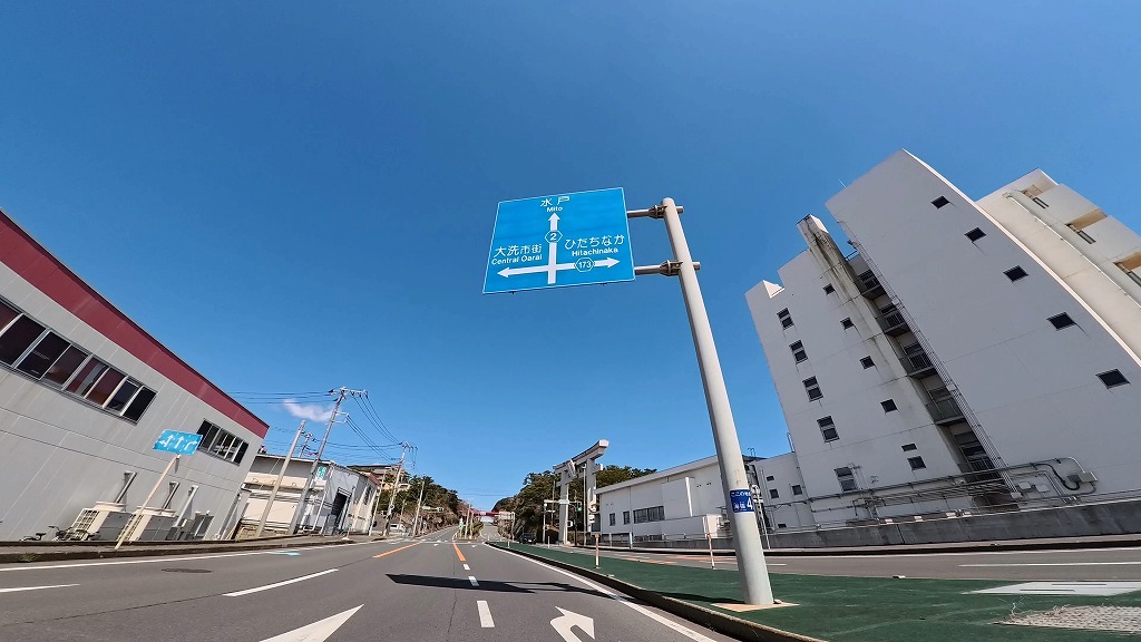 大洗海岸 サンビーチ通り 大洗海岸通り